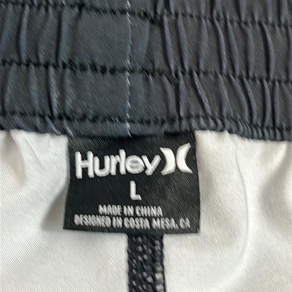 Hurley Phantom Shorts Men's L Gray Ombre + Blue Stripe Hybrid Inseam 5.5" - Picture 3 of 15